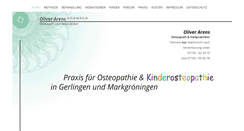 Desktop Screenshot of praxis-arens.de